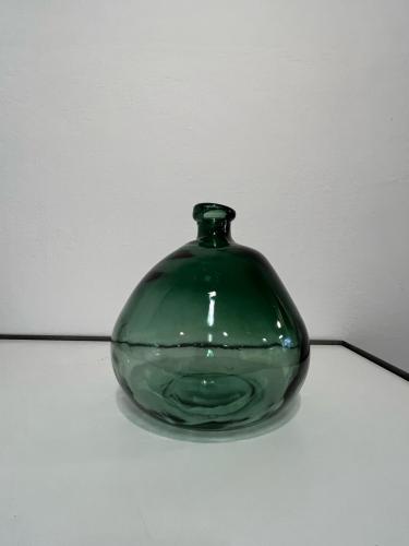 (w) Vase SELORES Glas grn 20x23cm
