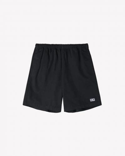 Short Obey Relaxed Twill Short black