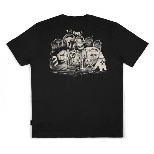T-Shirt The Dudes Helles in Hell Classic black