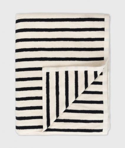 Towel 10DAYS stripes ecru/black