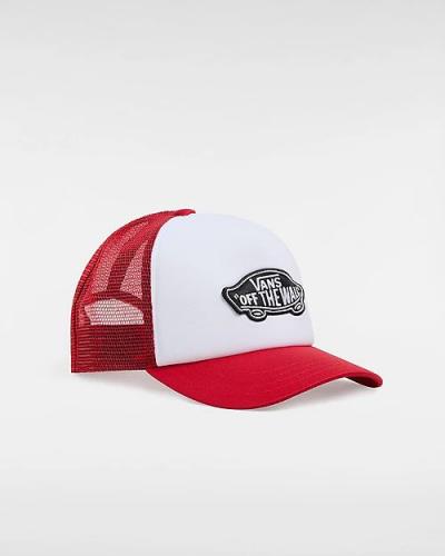 (y) Cap Classic Patch Curved Bill Trucker racing red