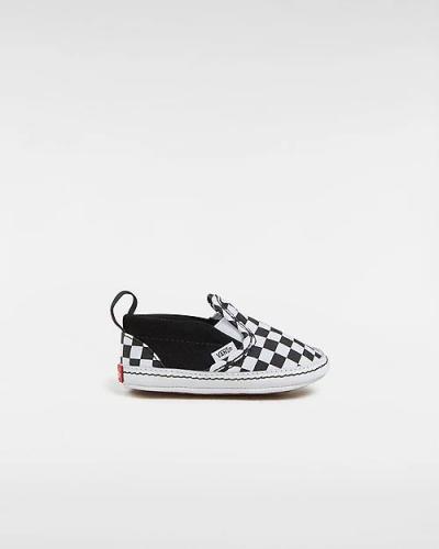 (y) Schuh Vans Slip On V Crib black/ white
