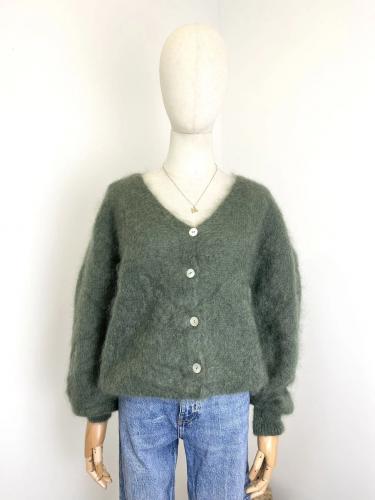 (w) Cardigan 82257 khaki