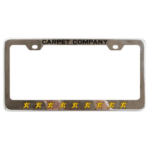 Carpet Company License Plate Silver 